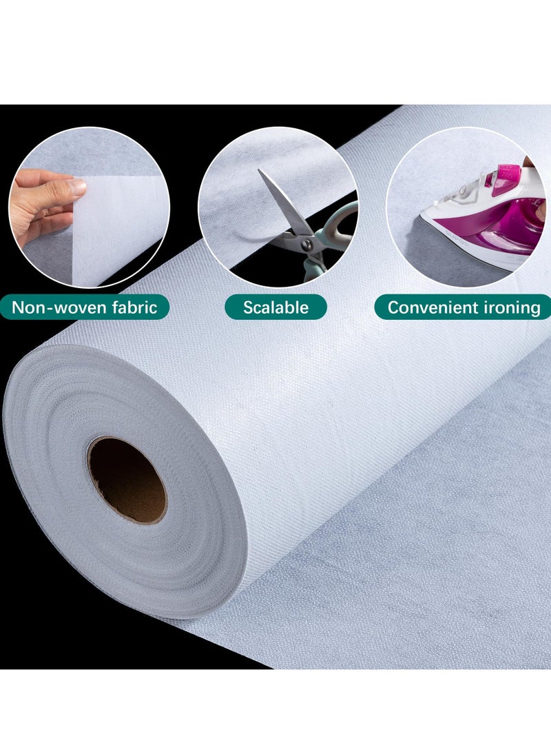 Iron-On Fusible Interfacing for Sewing- Non-Woven Lightweight Apparel Interfacing- 11.8 Inch x 19.7 Yard Fusible Fleece Interfacing for Crafts, Bags, Home Decoration - Image 3