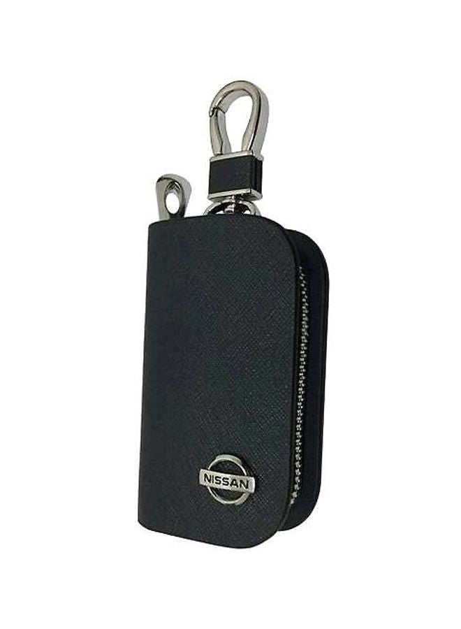 نيبمينينت سلسلة مفاتيح جلدية لنيسان مزودة بسحاب