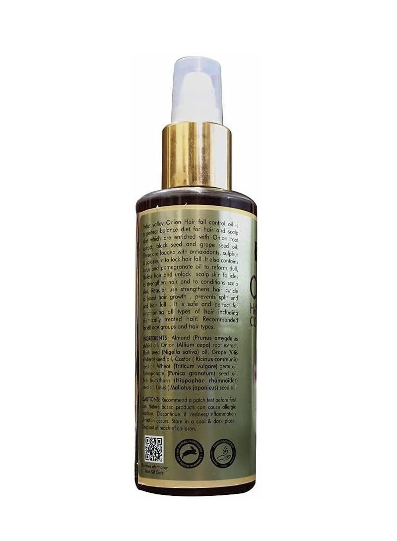 Indus Valley Organic Halal Certified Onion Oil For Hair Fall Control | No Synthetic Color or Fragrance | Zero Toxin 200ml - Image 3
