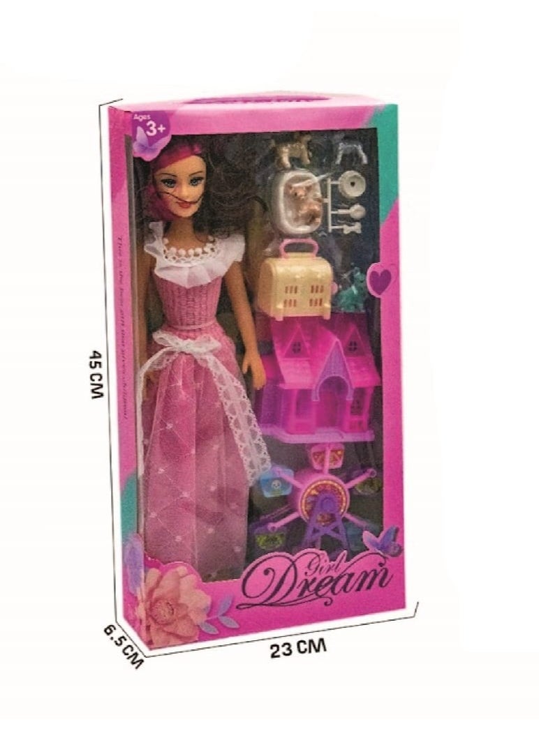 Dream Girl Beautiful Fashion Doll For Girls With Accessories 