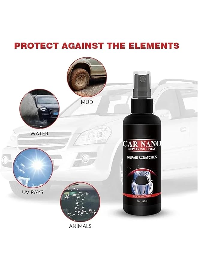 Generic Car Nano Repairing Spray, Polishing Nano Coating Agent, Fast Repair Scratches Repairing Polish Spray, Scratch Removal For All Car Body - 2Pcs, 50Ml - Image 4