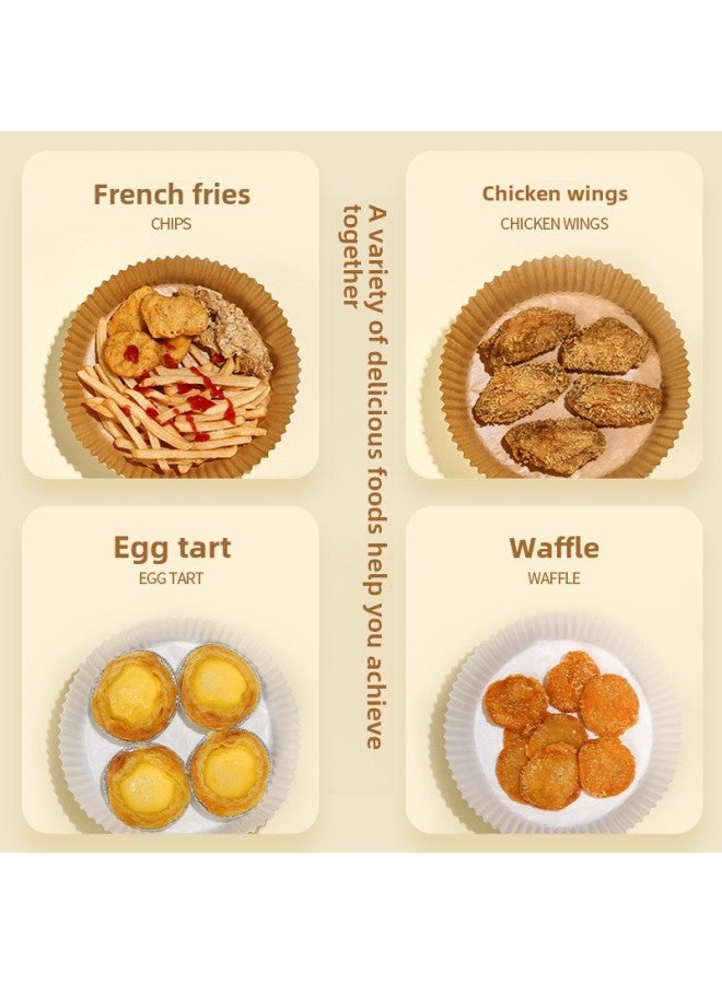 Food Grade Disposable Air Fryer Paper Special Paper Square Round High Temperature Baking Food Silicone Oil Paper-Specifications:Natural Color 50 Bags (20*16*4.5) - Image 4