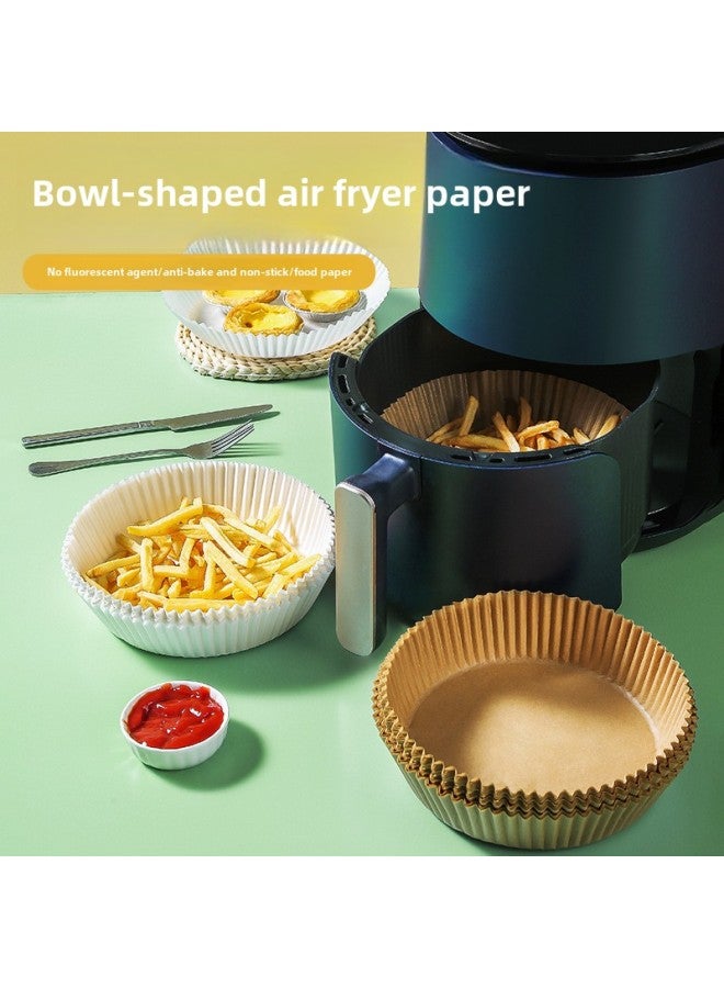 Food Grade Disposable Air Fryer Paper Special Paper Square Round High Temperature Baking Food Silicone Oil Paper-Specifications:Natural Color 50 Bags (20*16*4.5) - Image 5