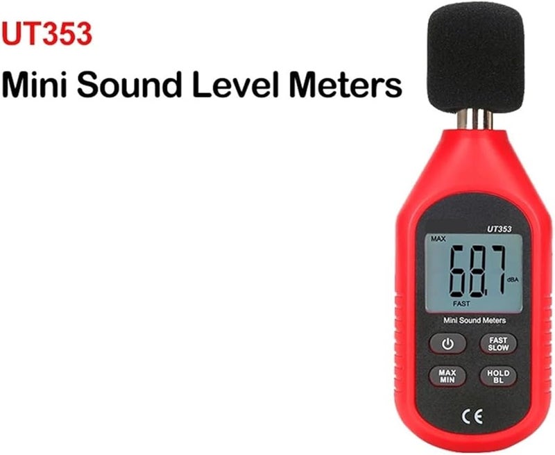UT353 مقياس مستوى الصوت الرقمي جهاز قياس الضوضاء 30-130 ديسيبل مراقب الديسيبل - Image 3