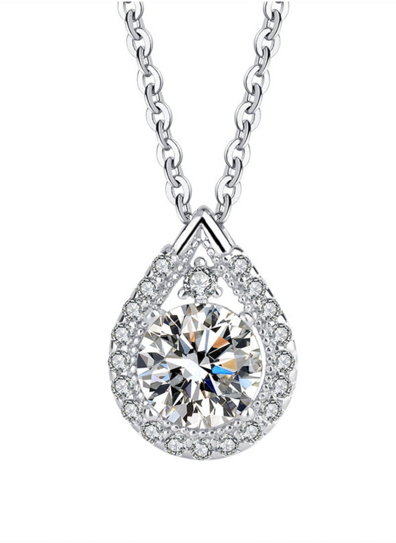 Generic - Hot sell new fashion women natural crystal gem diamond necklace pendant - Image 1