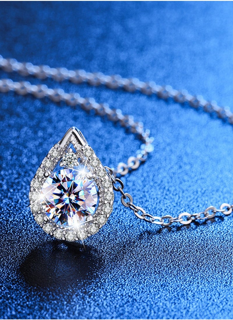 Generic - Hot sell new fashion women natural crystal gem diamond necklace pendant - Image 1