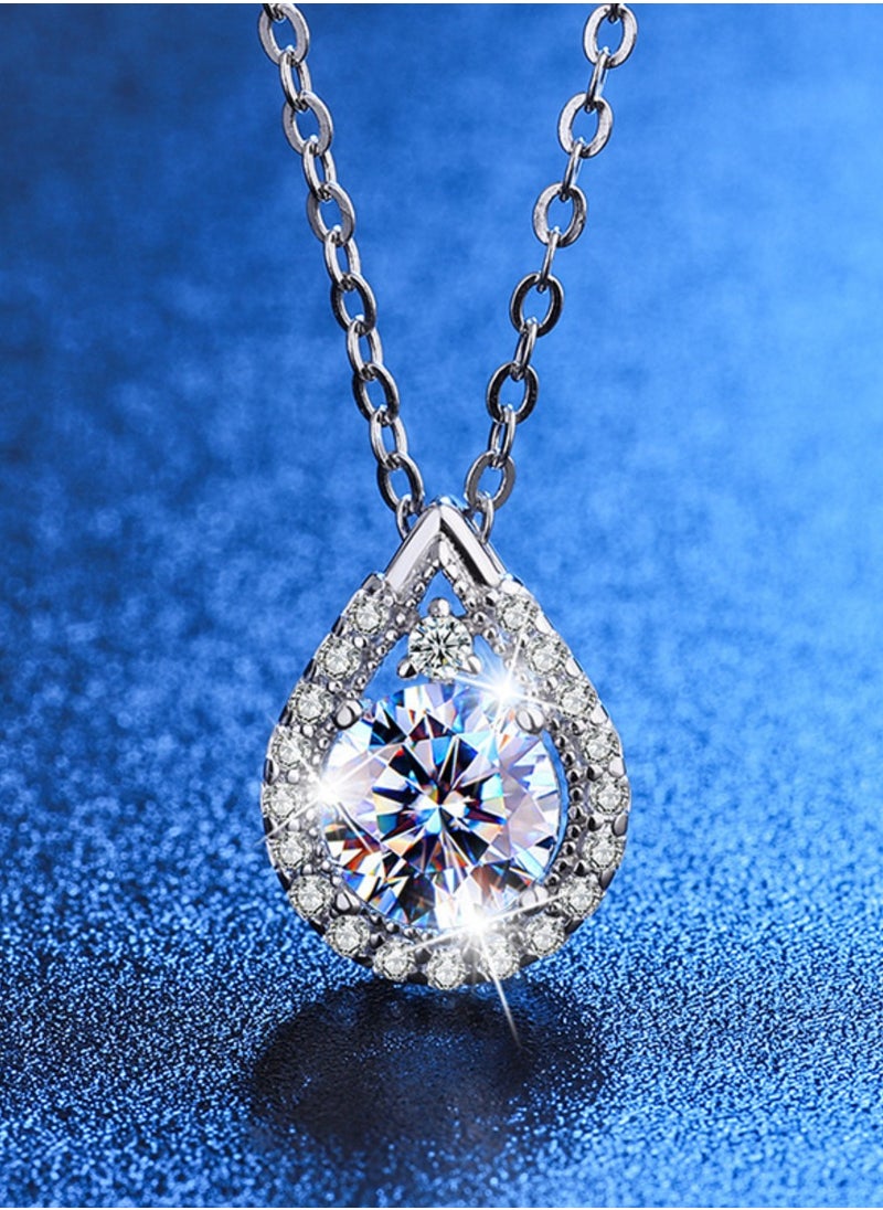 Generic - Hot sell new fashion women natural crystal gem diamond necklace pendant - Image 1