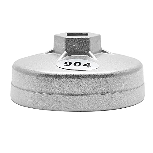 LDEXIN Model 904 Oil Filter Wrench, 79mm 15 Flute Filter Removal Cup Wrench, Oil Filter Cap Removal Socket Tool - Image 3