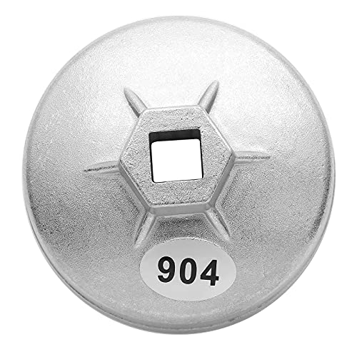 LDEXIN Model 904 Oil Filter Wrench, 79mm 15 Flute Filter Removal Cup Wrench, Oil Filter Cap Removal Socket Tool - Image 1