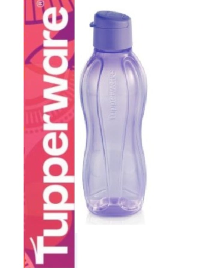 Tupperware Original Reusable - Hydration Fridge Bottle - BPA-Free - Leak Proof - Ideal for Gym, Office, Home Sports, Work & School Fliptop Eco Water Bottle, 750 ML, Image colors (Dark purple, blue, Turquois, Light purple)- set of 4 Piece - Image 2