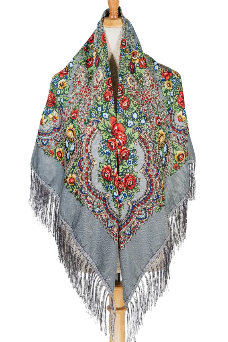 دىدانيالا Apollinariya Women's Eastern European Cotton Tassel Shawl
