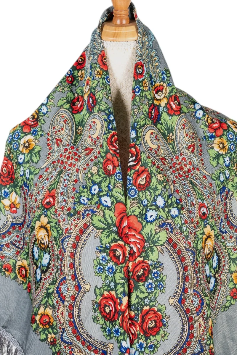 دىدانيالا Apollinariya Women's Eastern European Cotton Tassel Shawl