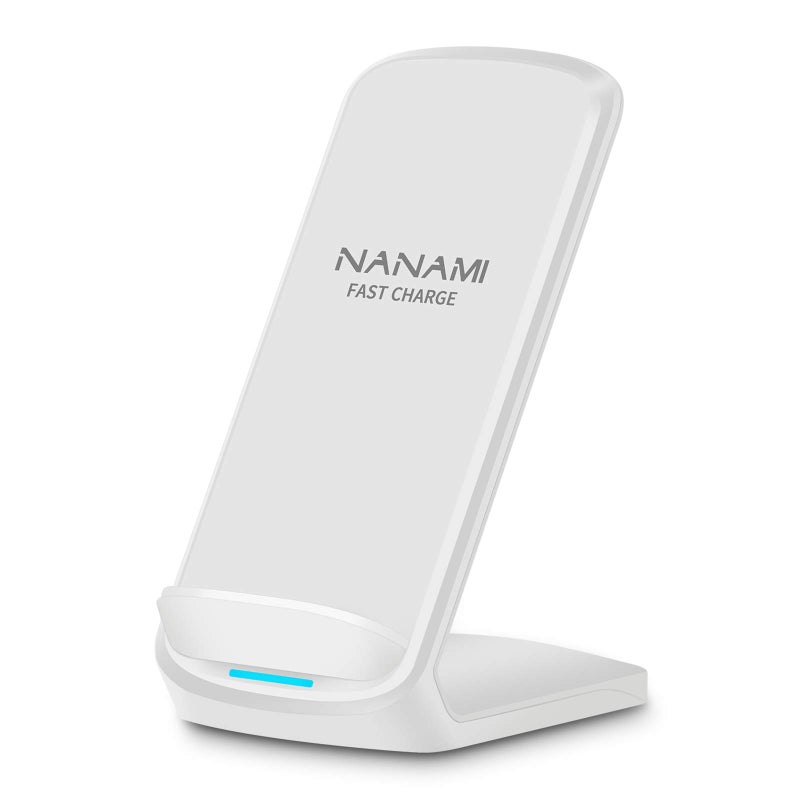 NANAMI Upgraded Fast Wireless Charger, Wireless Charging Stand for iPhone 17/17 Air/16/16 Plus/16 Pro/16 Pro Max/15/14/13/12 & Phone Charger Dock for Samsung Galaxy S26/S25/S24/S24 Ultra/S23/S22 - Image 1