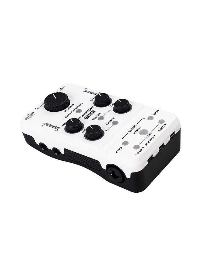 JOYO - JOYO MOMIX PRO Audio Mixer Type-C Phone Powered Plug and Play USB Audio Interface Stereo XLR + 48V Phantom Power Mixer for Live Streaming Recording Podcasting Used in Microphone / Keyboard - Image 1