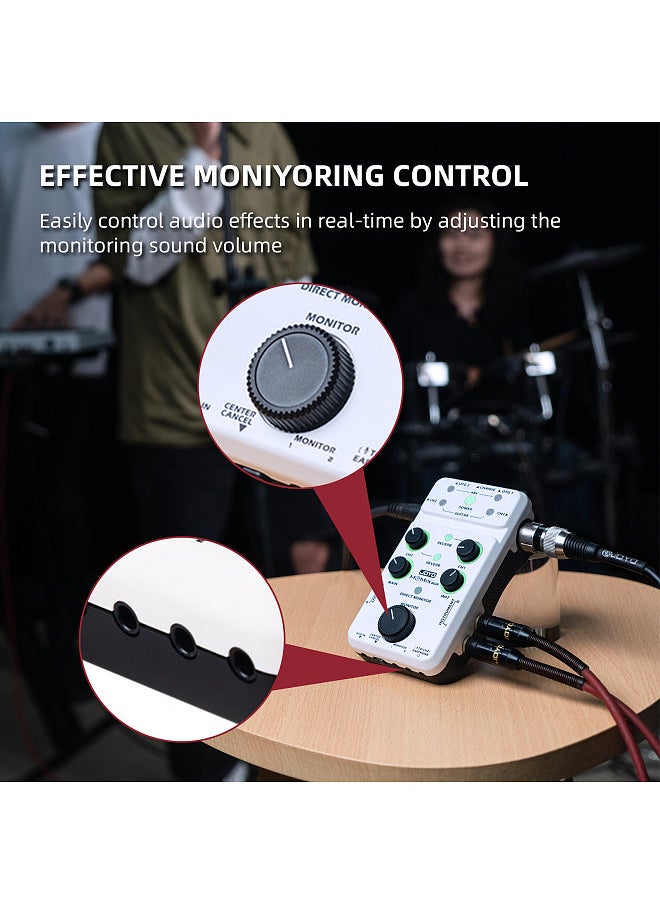 JOYO - JOYO MOMIX PRO Audio Mixer Type-C Phone Powered Plug and Play USB Audio Interface Stereo XLR + 48V Phantom Power Mixer for Live Streaming Recording Podcasting Used in Microphone / Keyboard - Image 1