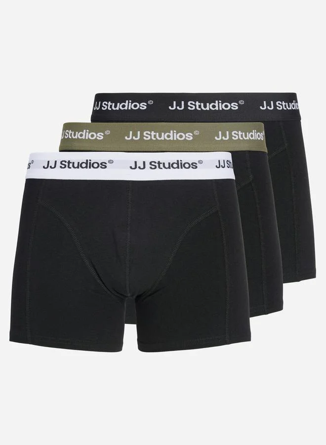 JACK & JONES Pack of 3 - Printed Waistband Trunks
