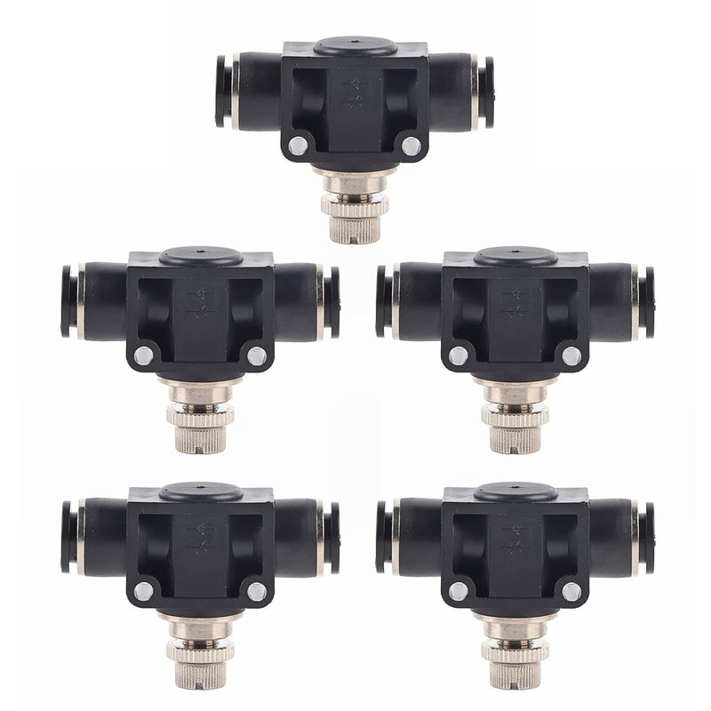 Pneumatic Throttle Valve 5 Pack 10mm Tracheal Outer Diameter For Automation Equipment - Image 2