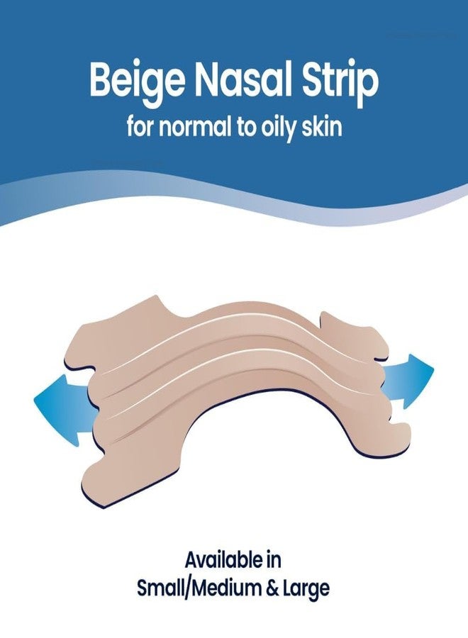 Maginno Nasal Strips for Sleep, Snoring & Congestion Relief – Drug-Free Nasal Dilator for Colds, Allergies & Exercise – Instant Breathing Support, Large Tan & Clear Options - 30 Count - Image 2