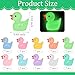 Yuronam 70 Pcs Luminous Tiny Ducks Mini Resin Ducks Glow in The Dark Duck Miniature Ornaments for Slime Dollhouse Garden DecorationMulti Colors - Image 4
