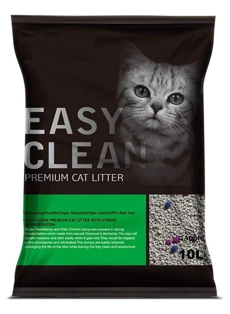 Emily Pets Fresh Scented Premium Bentonite Cat Clumping Litter Apple Fragrance 10L - Image 1