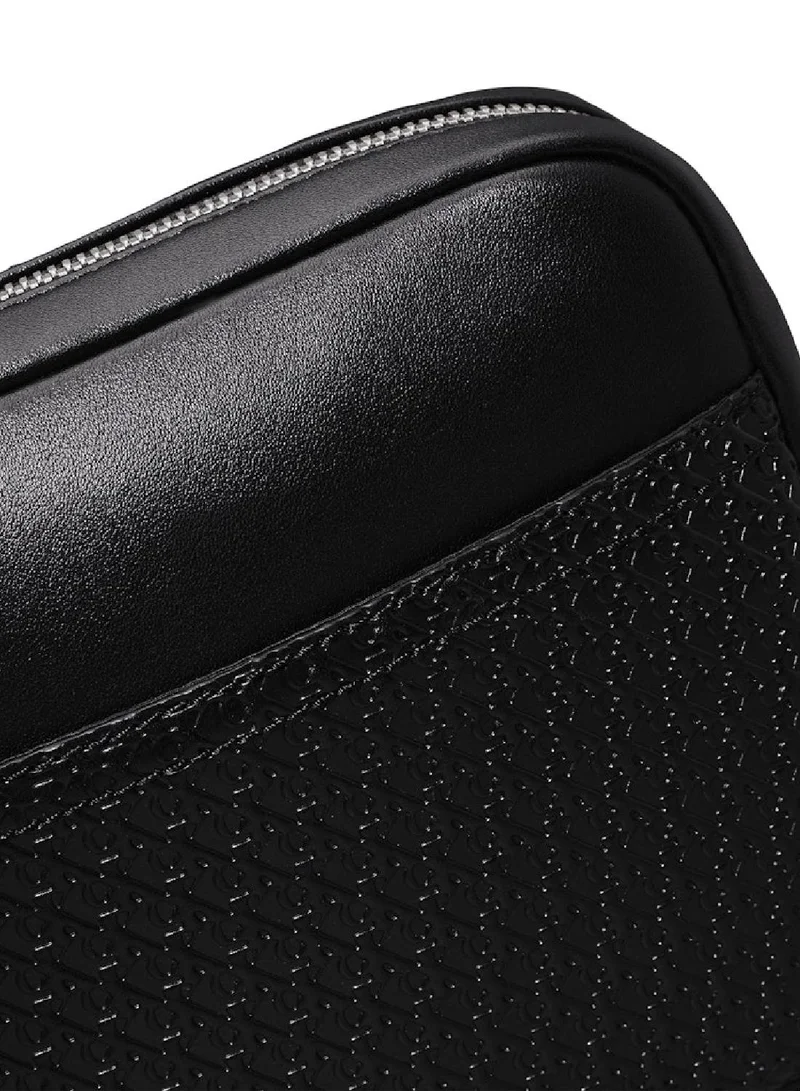 Calvin Klein Jeans Men's Logo Pouch, Black - faux leather