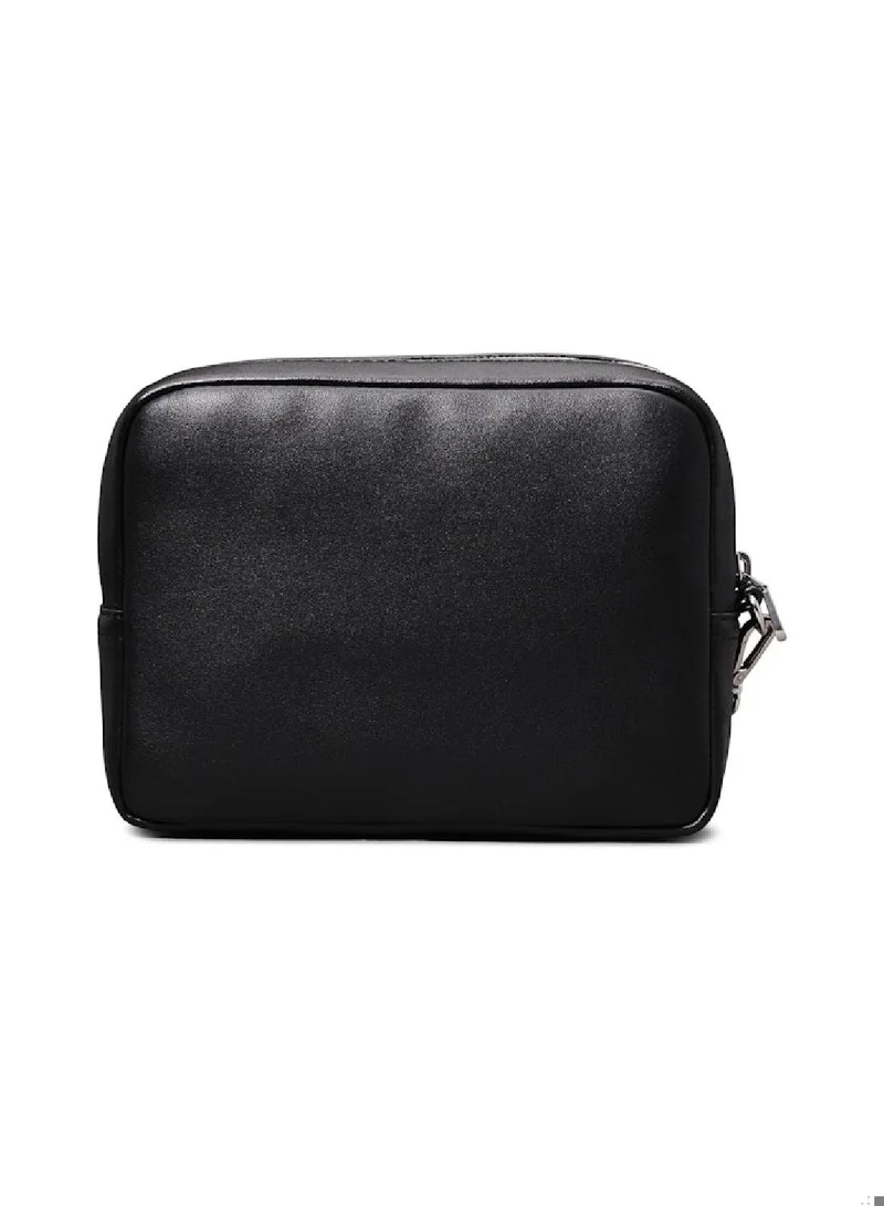 Calvin Klein Jeans Men's Logo Pouch, Black - faux leather