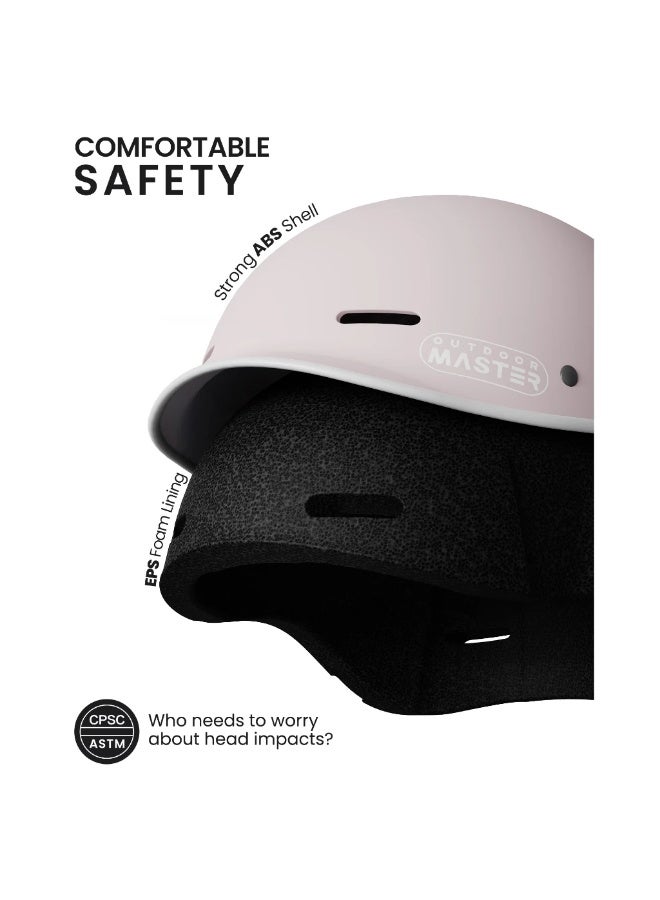 OutdoorMaster Outdoor Master Beetles Urban Pale Grey/Pink Helmet L - Image 2