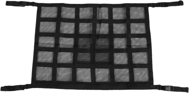 Car Ceiling Net Pocket, Double Layer Breathable Mesh Roof Storage Organizer for Road Trip SUV RV Easy Installation - Image 1