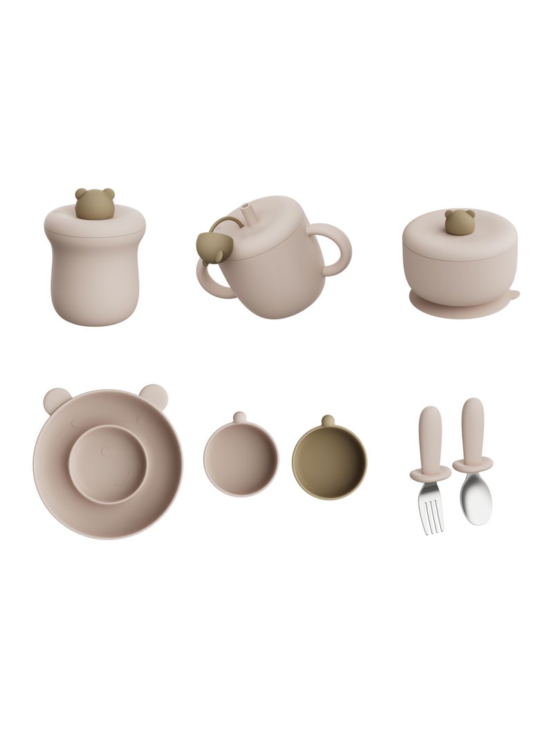 بيكا بلوم ايت بيس سيلكون بيبي فيدينغ سِت، بيبي لِد وينيِنگ سِت، فيدينغ سبلايز فور تودلرز نيو بورن بيبي جِفت سِت - Image 2