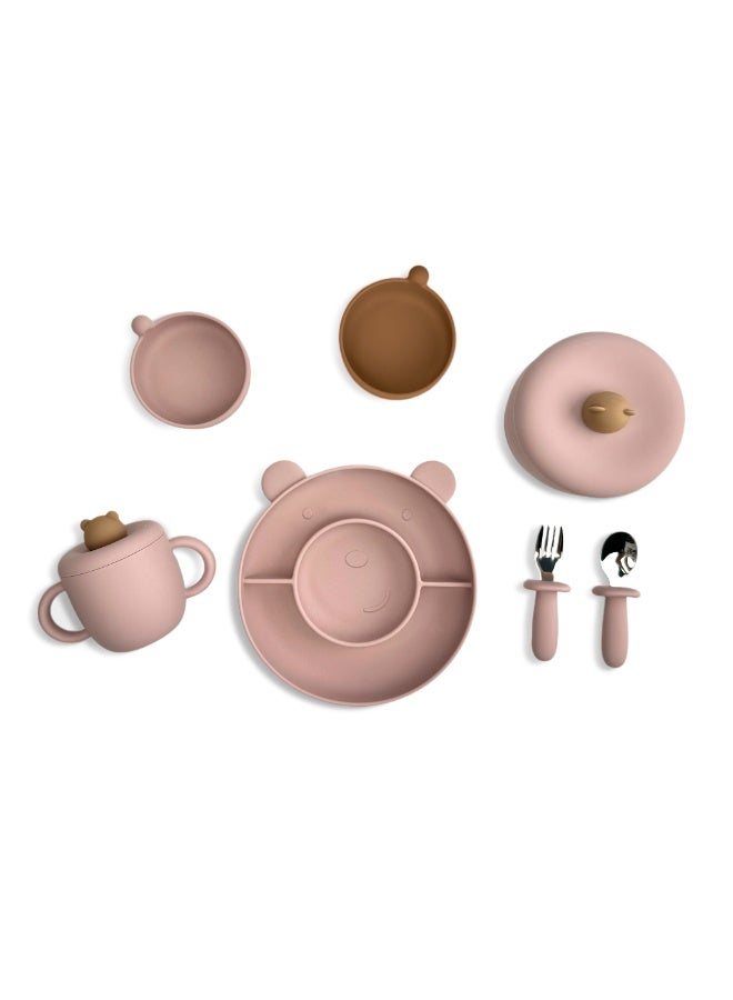 بيكا بلوم ايت بيس سيلكون بيبي فيدينغ سِت، بيبي لِد وينيِنگ سِت، فيدينغ سبلايز فور تودلرز نيو بورن بيبي جِفت سِت - Image 3