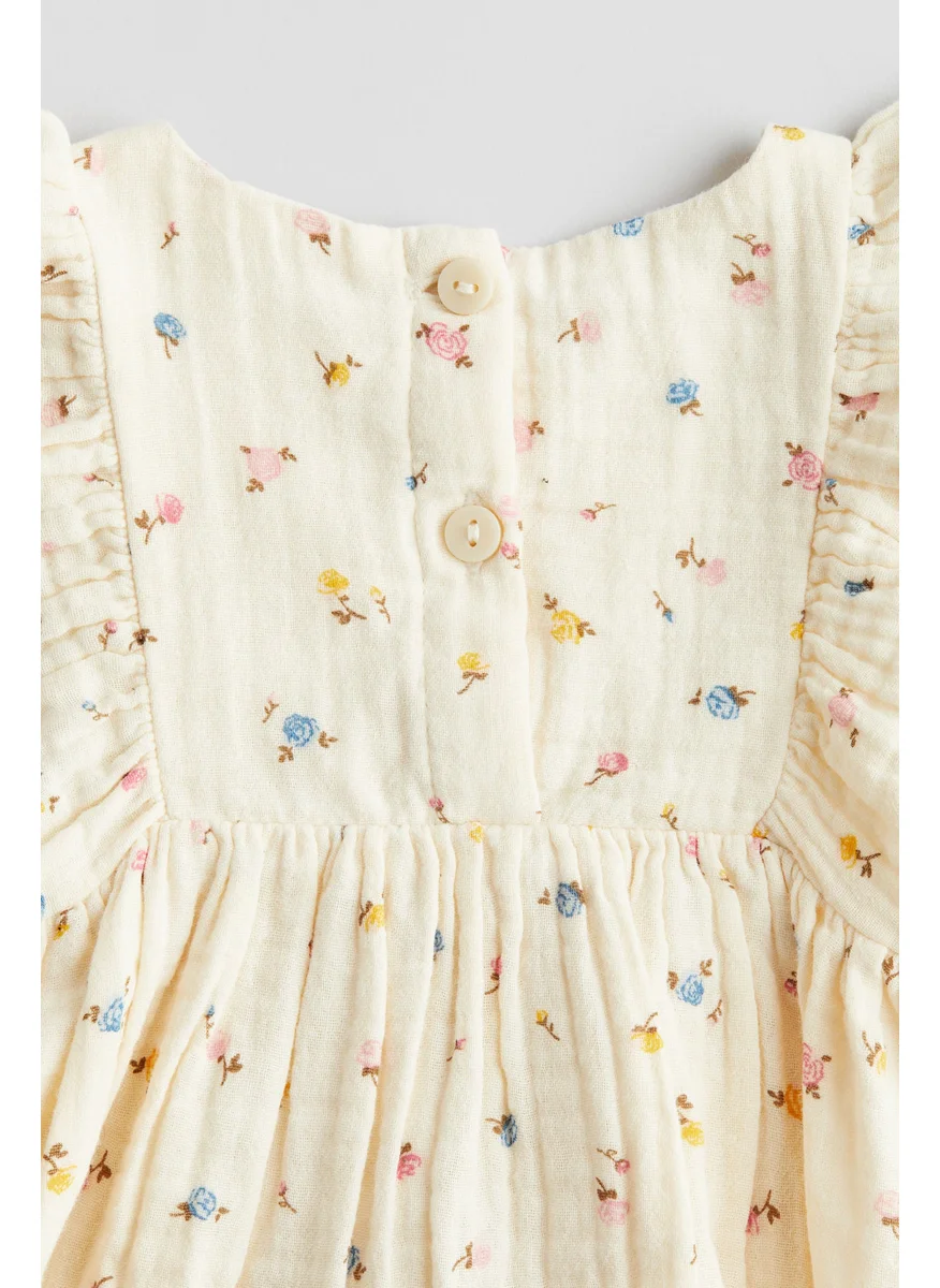 اتش اند ام Seersucker Cotton Dress