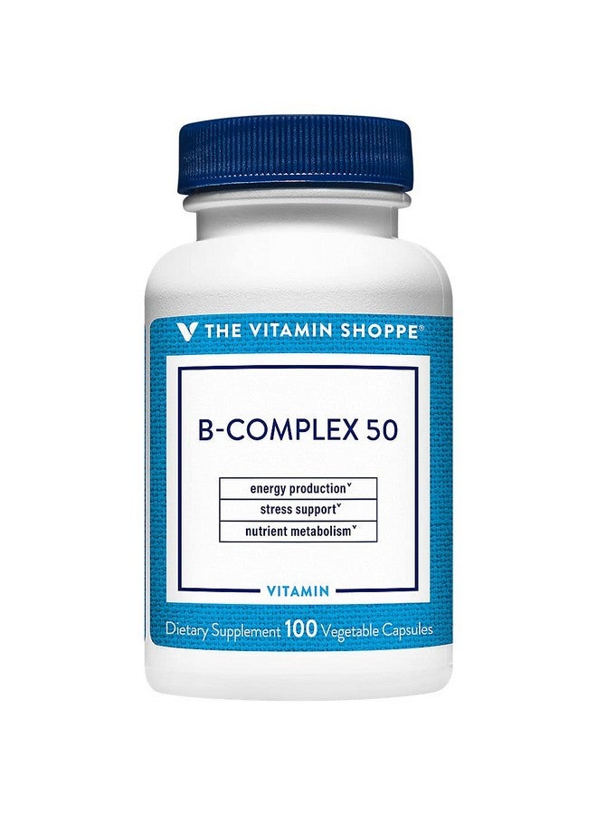 The Vitamin Shoppe B-Complex 50 (100 Veggie Capsules) - Image 2