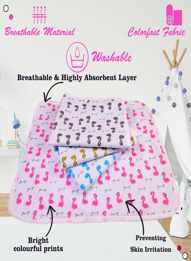 Kwitchy Baby Premium Cotton Bedding Set | Play Gym Bed | Nappy Changing Sheets (Pink, 0-6 Months) (3PCS Set) - Image 5