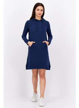 Robe Di Kappa Women Plain Sweater Dress, Navy Blue  - Image 4