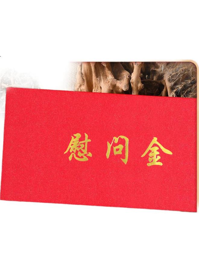 Befon Red Envelopes For Condolences, Red Money Packets, Cards, Large Red Envelopes, Red Aid Envelopes, White Event Support, Scholarships, Donations, And Consolation Money, Horizontal Red Envelopes, Pack Of 10, 2966 - Image 1