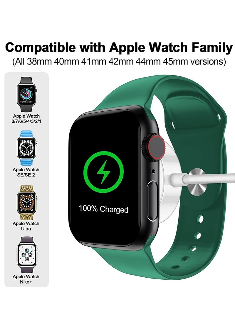 ELTRAZONE - 𝟐𝟎𝟐𝟐 𝐔𝐩𝐠𝐫𝐚𝐝𝐞𝐝 for Apple Watch Charger Magnetic Fast Charging Cable [Portable] Magnetic Wireless Charging Compatible with Apple Watch Series Ultra/8/7/6/SE/SE2/5/4/3/2/1-[3.3ft/1M] White - Image 1