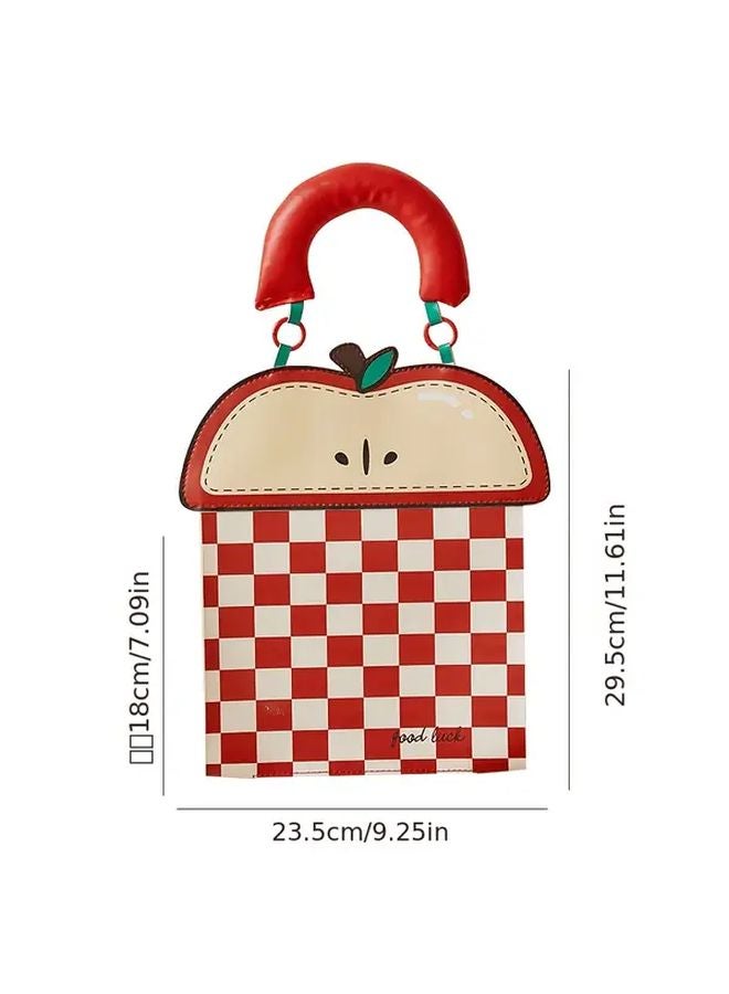 Apple Pattern Tissue Box Holder Modern Minimalist for Car Living Room Bathroom - Image 1