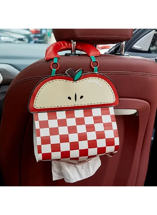 Apple Pattern Tissue Box Holder Modern Minimalist for Car Living Room Bathroom - Image 3