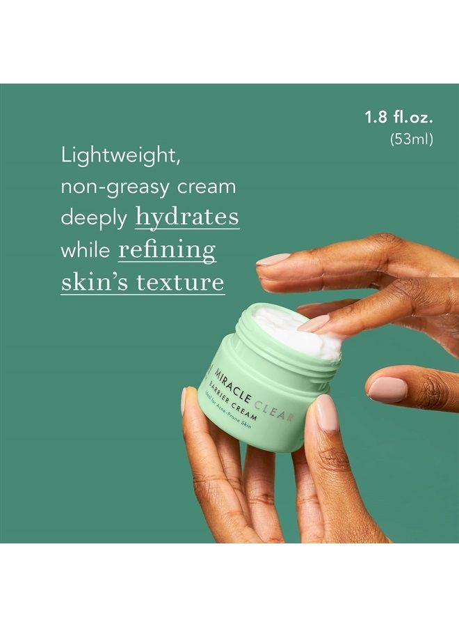 Rael Face Moisturizer, Miracle Clear Barrier Cream - Moisturizer Face Cream for Oily and Acne Prone Skin Lightweight, with Succinic Acid, Hydrating Vitamin B5, Vegan, Cruelty Free (1.8 oz) - Image 4