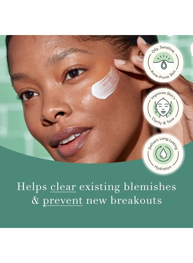 Rael Face Moisturizer, Miracle Clear Barrier Cream - Moisturizer Face Cream for Oily and Acne Prone Skin Lightweight, with Succinic Acid, Hydrating Vitamin B5, Vegan, Cruelty Free (1.8 oz) - Image 3