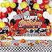 KEFAN Race Car Birthday Party Decorations Supplies with Happy Birthday Racing Car Backdrop Tablecover and Checkered Flags Balloons for Kid Boys Lets Go Racing Happy Birthday Party Supplies - Image 3