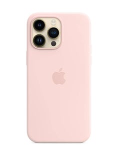 Rabos Protective Soft Silicone Back Case Cover For iPhone 14 Pro Pink 
