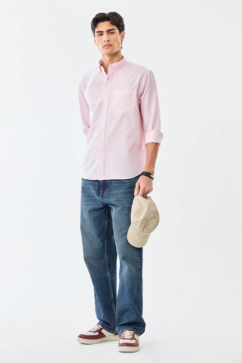 SNITCH Linen Blend Regular Fit Shirt