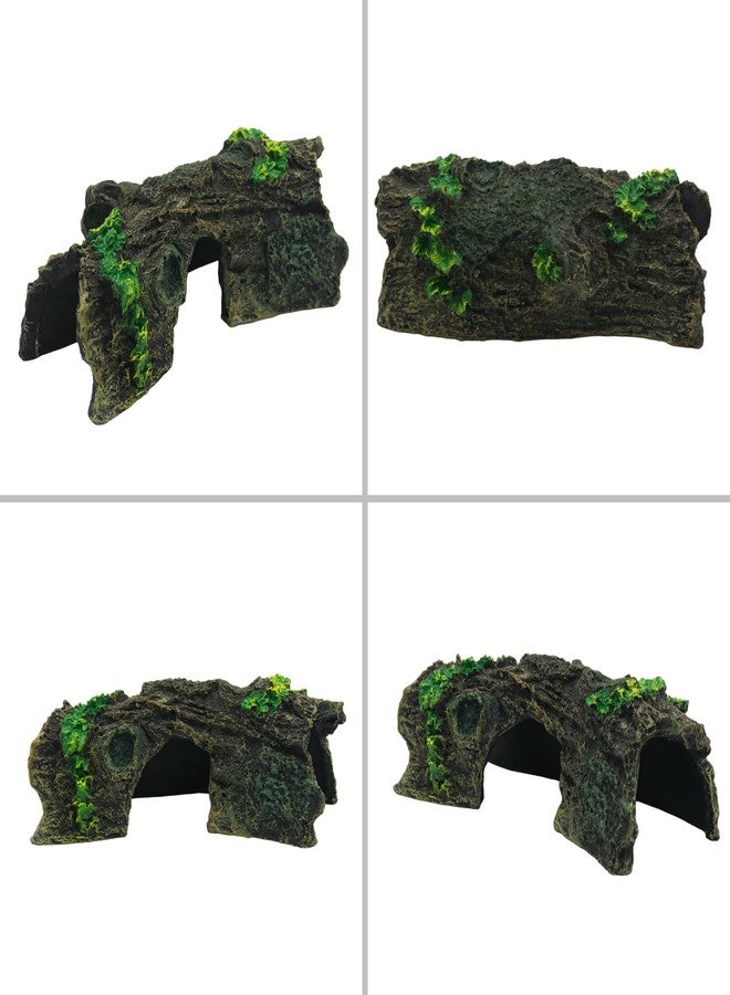 Wuyituart Aquarium Decoration Cave Resin Hollow Tree Trunk Ornament Fish Hideout for Aquarium, Style 1 - Image 4