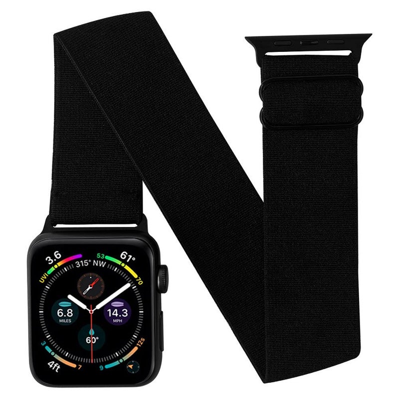 IFCASE Elastic Arm/Ankle Band Compatible with Apple Watch 41mm 40mm 42mm iWatch Series 10 9 8 7 6 5 4 SE, Sport Strap Unisex Armband or Ankleband (Black) - Image 5