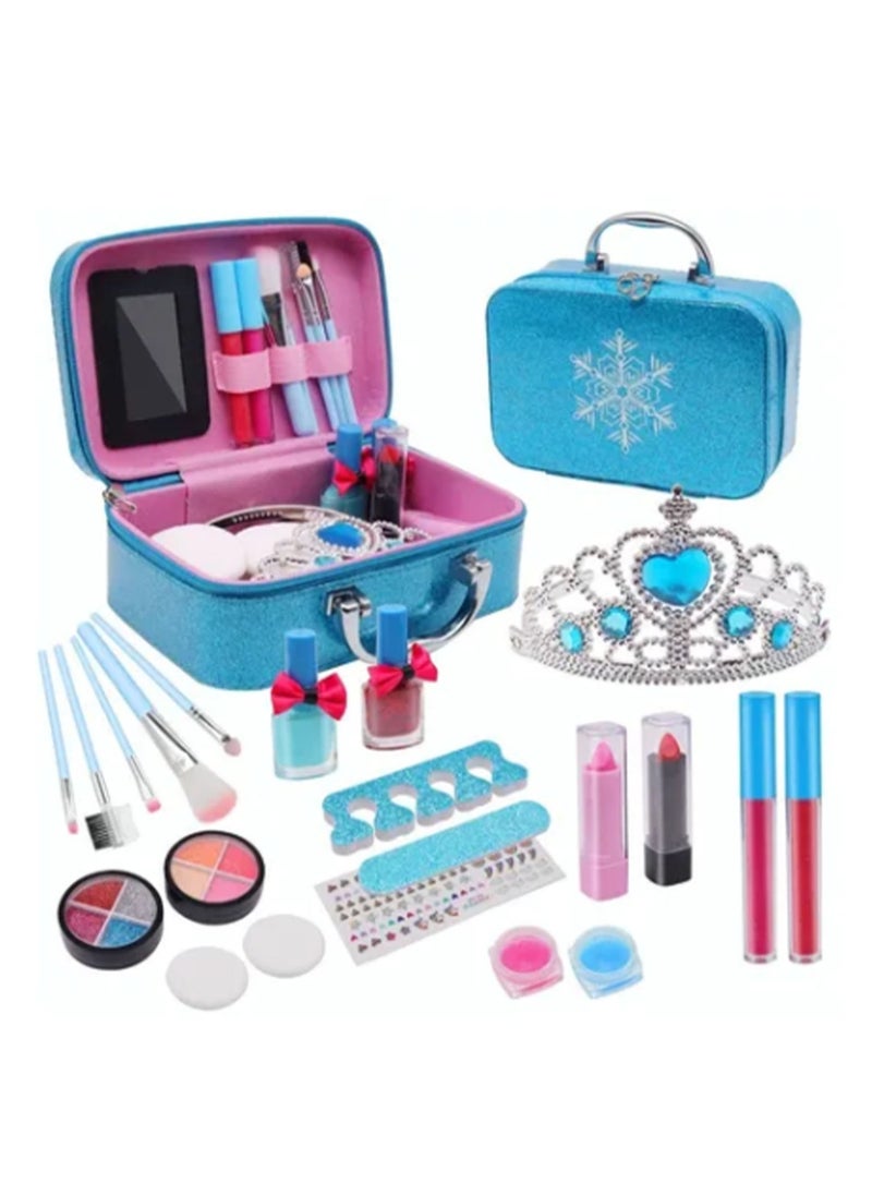 Velaurs 21Pcs Kids Makeup Set, Portable Kids Beauty Cosmetics Set  - Image 1