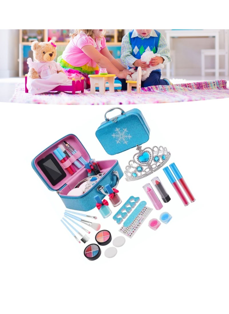 Velaurs 21Pcs Kids Makeup Set, Portable Kids Beauty Cosmetics Set  - Image 4
