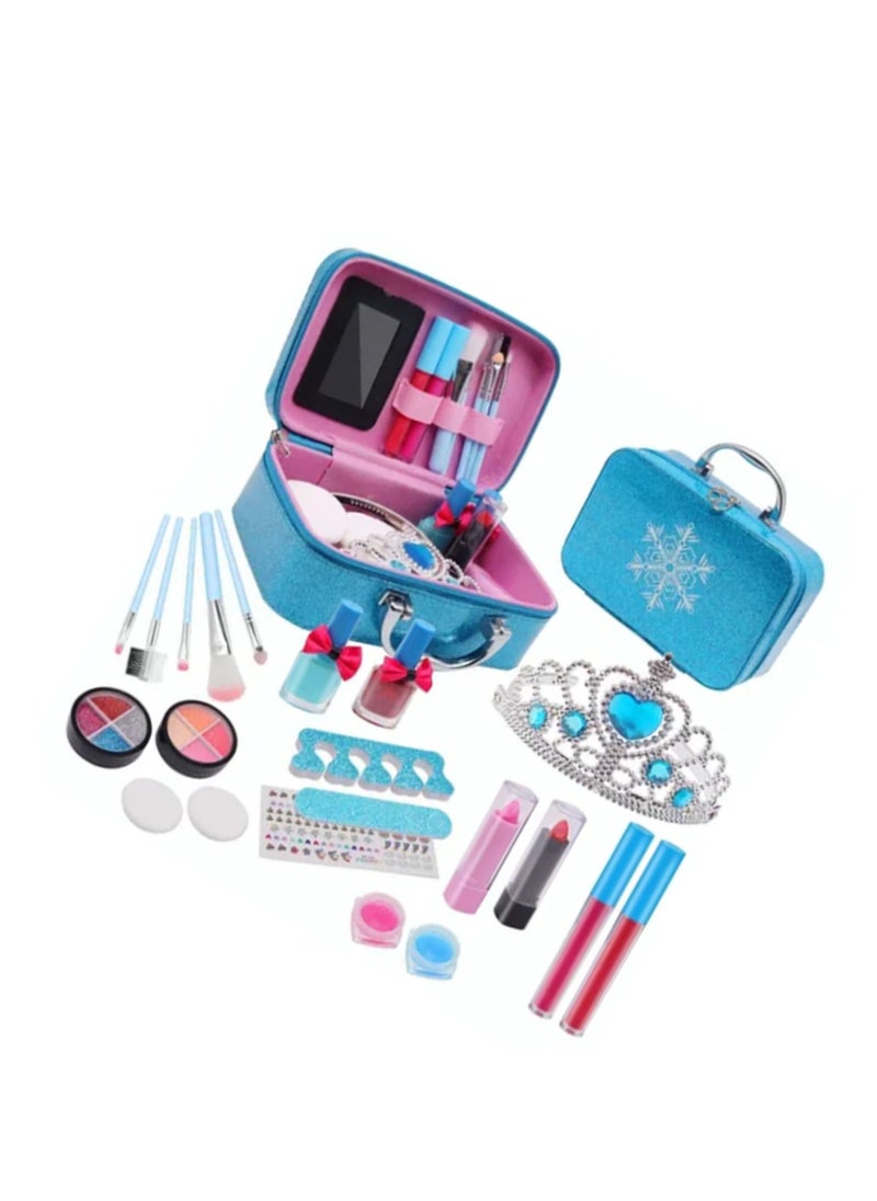 Velaurs 21Pcs Kids Makeup Set, Portable Kids Beauty Cosmetics Set  - Image 2
