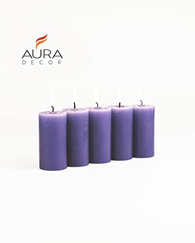 AURA DECOR AuraDecor Set of 5 Fragrance Pillar Candle || Long Burning || Aroma Candle || Gift Set || Candle Pillar Set (Ocean Breeze) - Image 4