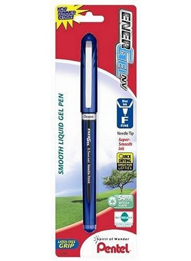 Pentel قلم حبر جل Energel Nv (0.5 مم) برأس إبرة وحبر أزرق عبوة واحدة (Bln25Bpc) - Image 1